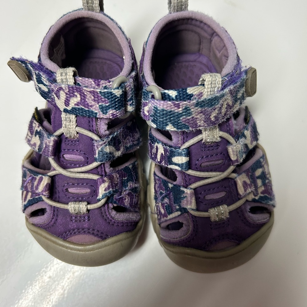 Keen Purple Sandals with Closed Toe and Adjustable Straps